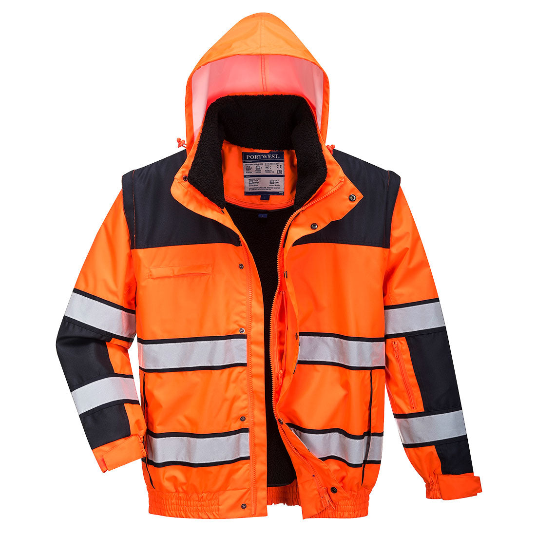 High-visibility 3-in-1 winter Bomber jacket