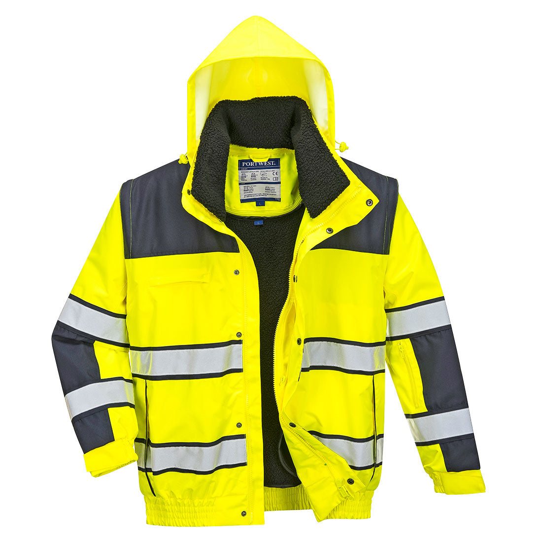 High-visibility 3-in-1 winter Bomber jacket