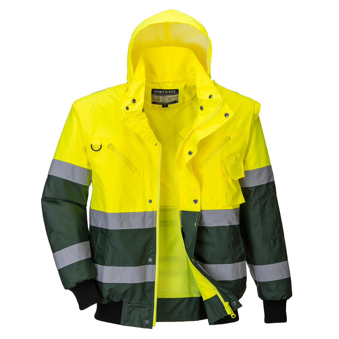 X-Back 3-in-1 high-visibility bomber jacket