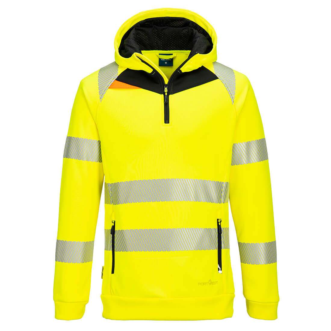 DX4 Warnschutz-Pullover mit Kapuze und 1/4 Reißverschluss