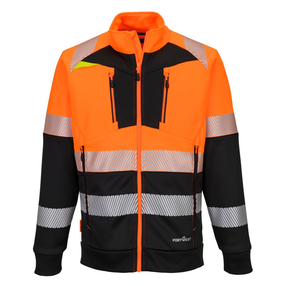 Bluza ostrzegawcza DX4 klasy 1 ze stójką zapinana na zamek