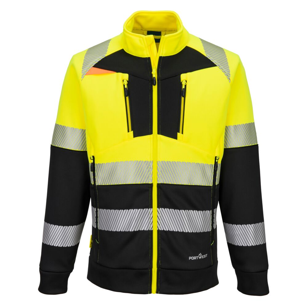 Bluza ostrzegawcza DX4 klasy 1 ze stójką zapinana na zamek