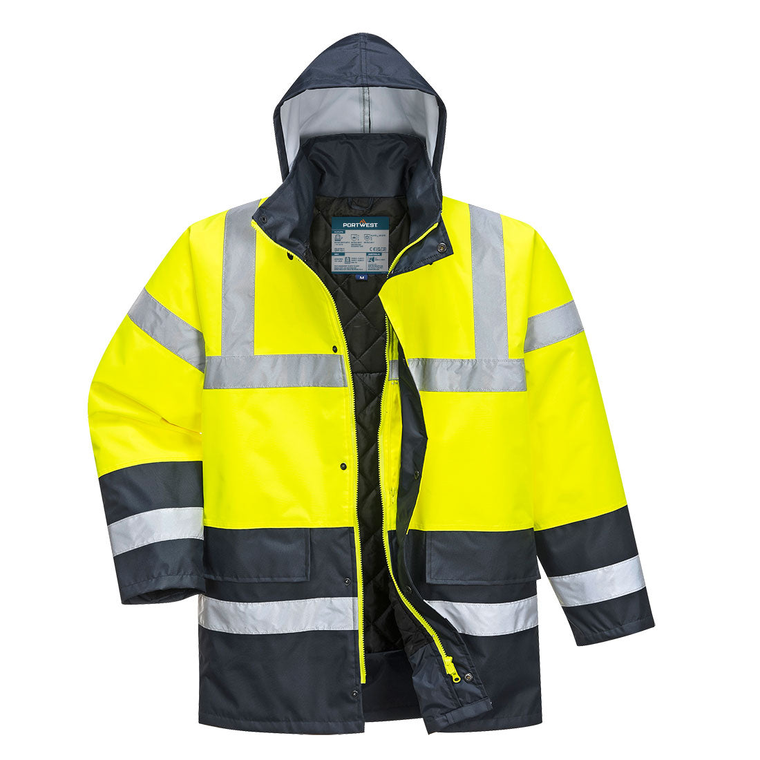 ES1 Essential Zimowa Kurtka Drogowa Hi-Vis z Kontrastem