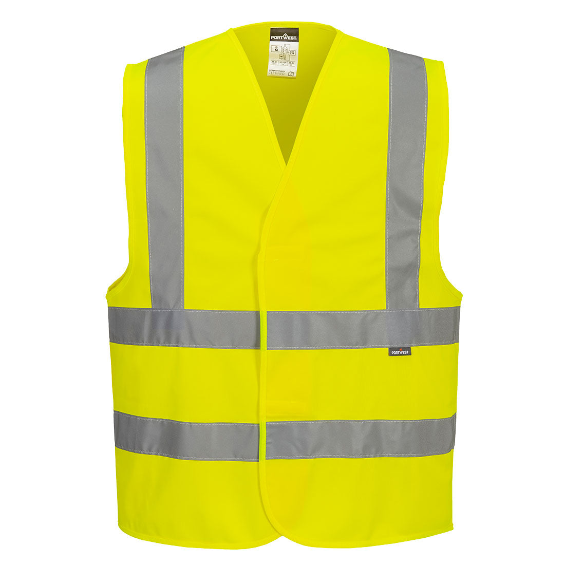 ES1 Essential Hi-Vis Warnweste mit Schulter- und Reflexstreifen
