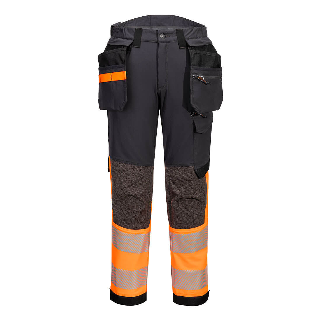 Flexible Warnhose Klasse 1 EV4 mit Knieschutztaschen