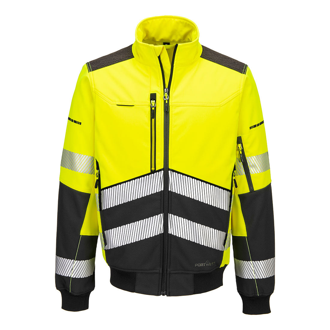 EV4 Softshell ostrzegawcza kurtka robocza Bomber (3L)