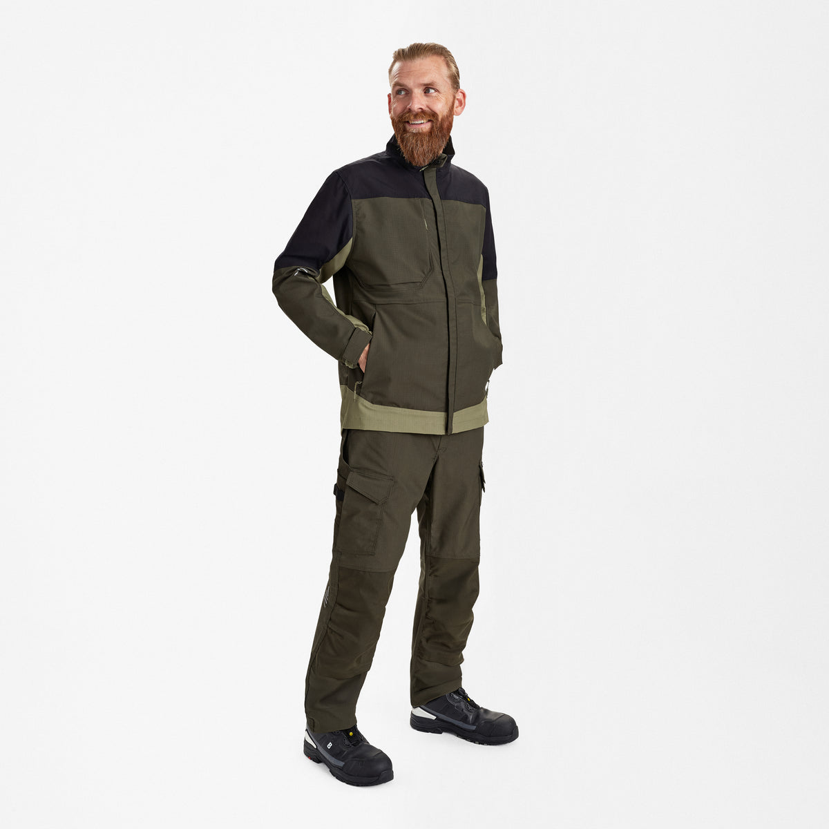 Entire Arbeitsjacke mit 2-Wege-Stretch
