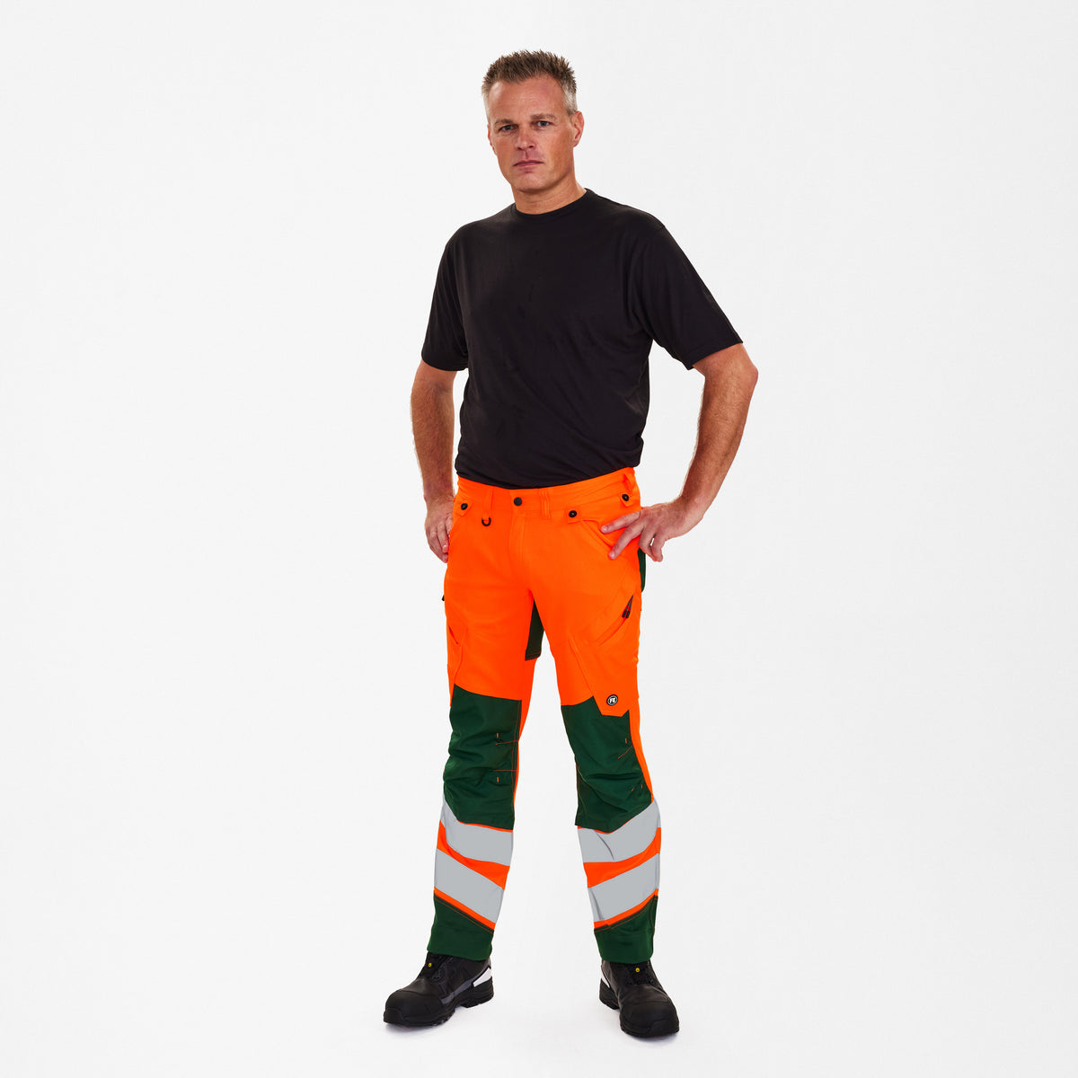 Ostrzegawcze spodnie robocze z elastycznym materiałem 2-way stretch (2544-314)