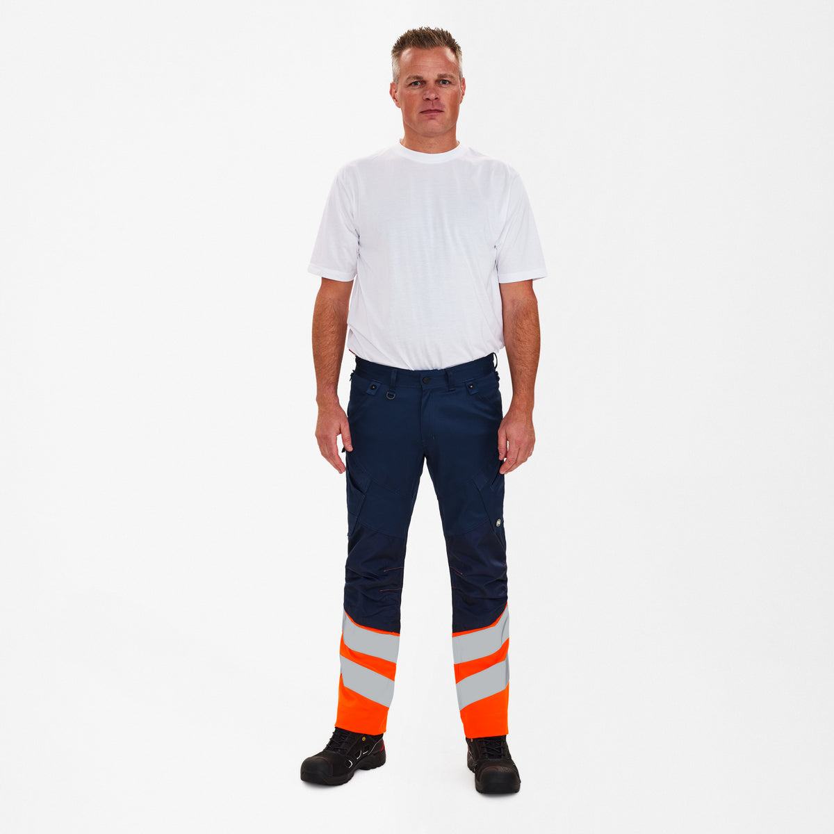 Ostrzegawcze spodnie robocze z elastycznym materiałem 2-way stretch (2546-314)