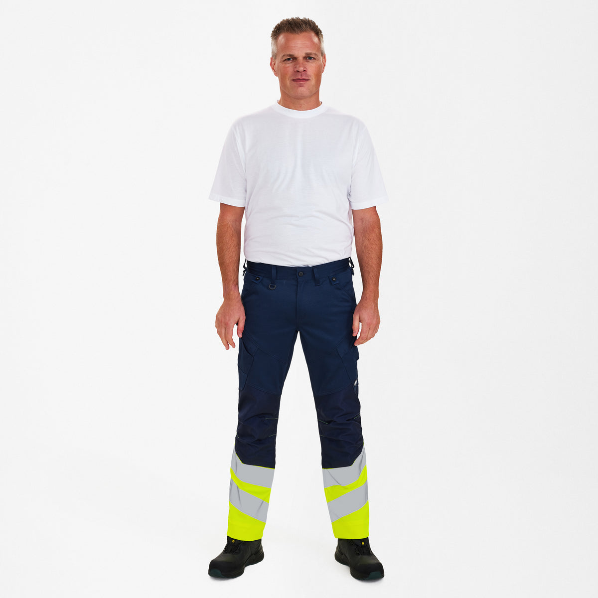 Ostrzegawcze spodnie robocze z elastycznym materiałem 2-way stretch (2546-314)