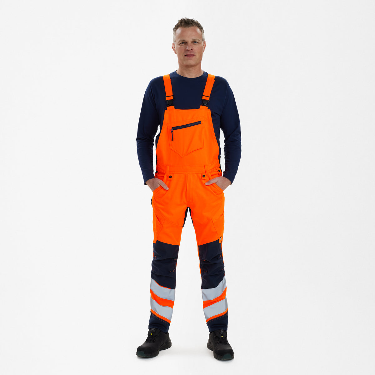 Safety Latzhose mit 2-Wege-Stretch