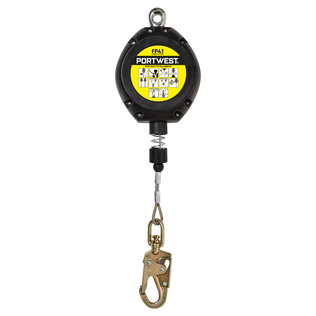 Höhensicherungsgerät mit 10 m Stahlseil