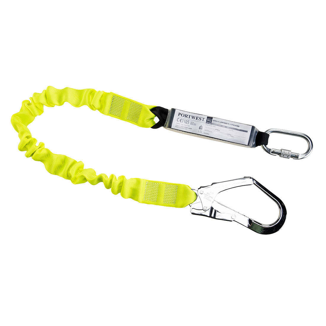 Verbindungsmittel einfach elastisch 1.8m With Shock Absorber gelb
