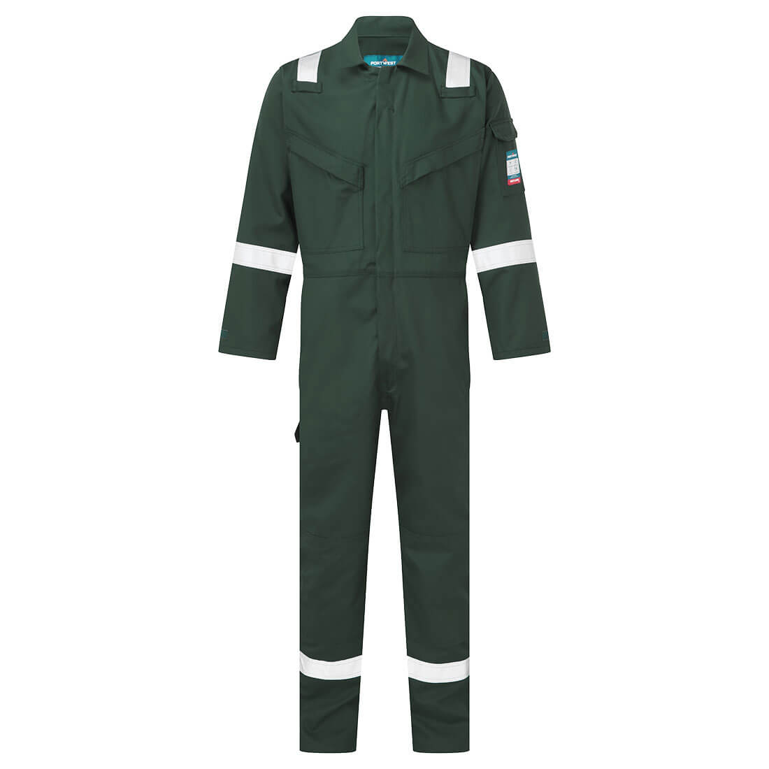 Flame-resistant and antistatic coverall 350g