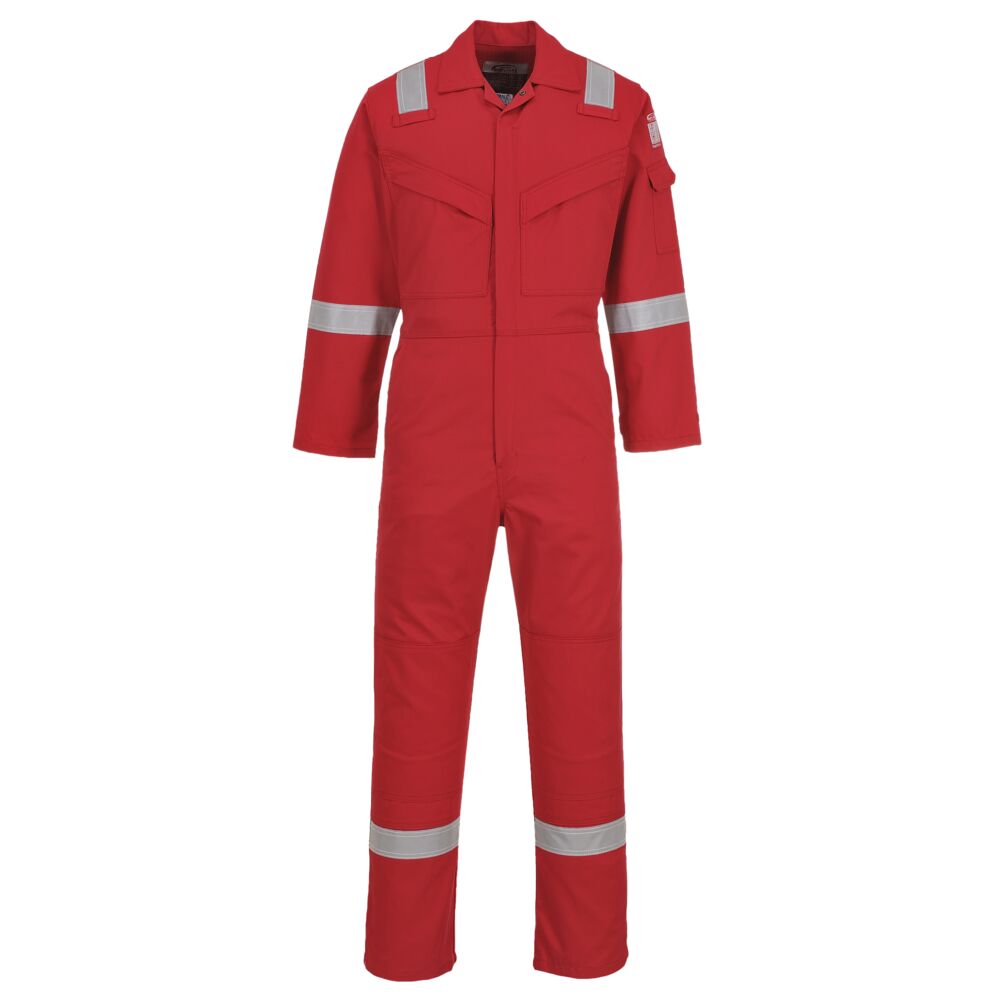 Flame-resistant and antistatic coverall 350g