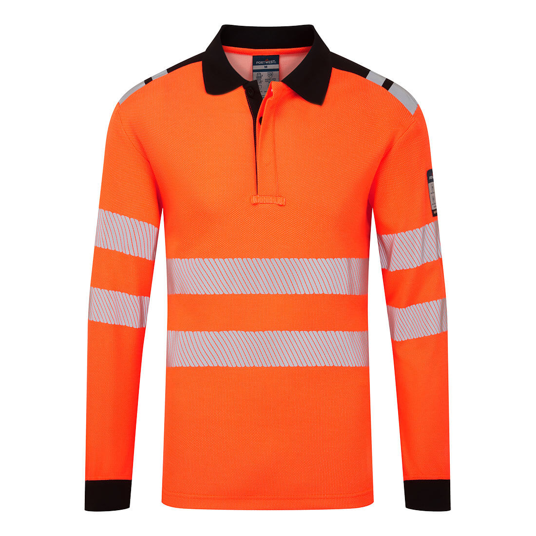 Langarm-Poloshirt PW3 Modaflame Knit HVO FR