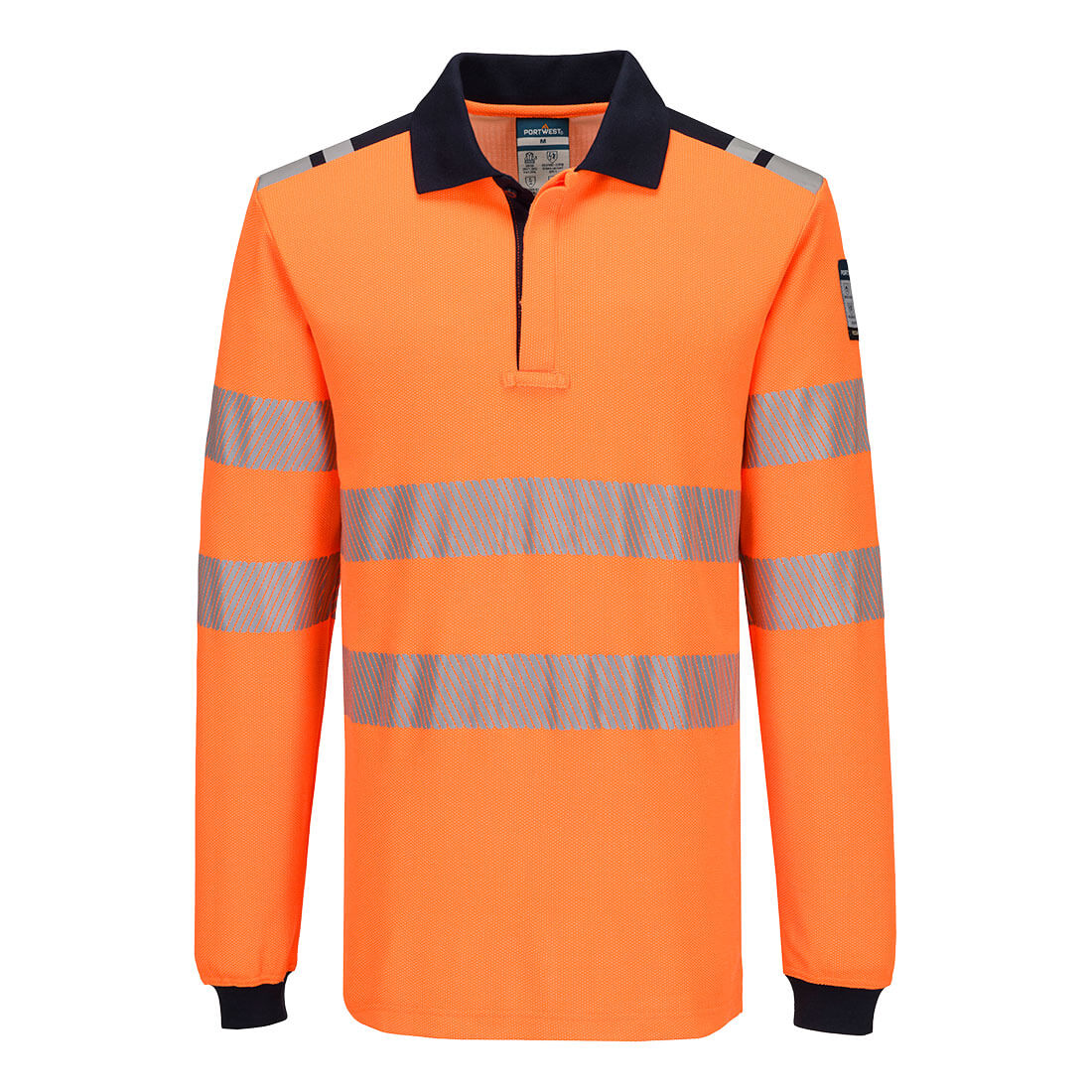 Langarm-Poloshirt PW3 Modaflame Knit HVO FR