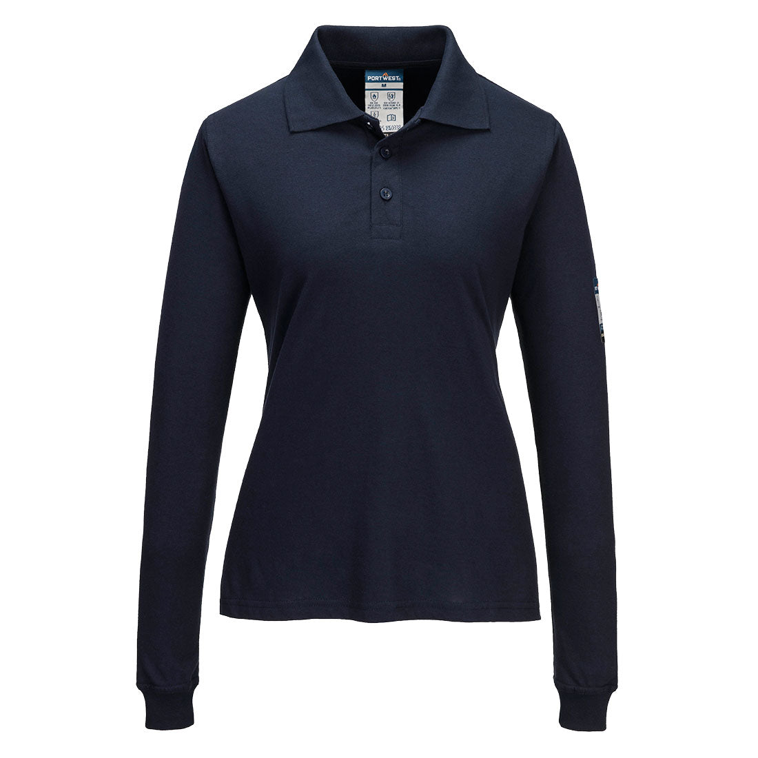 Modaflame Polo langärmeliges flammhemmendes T-Shirt