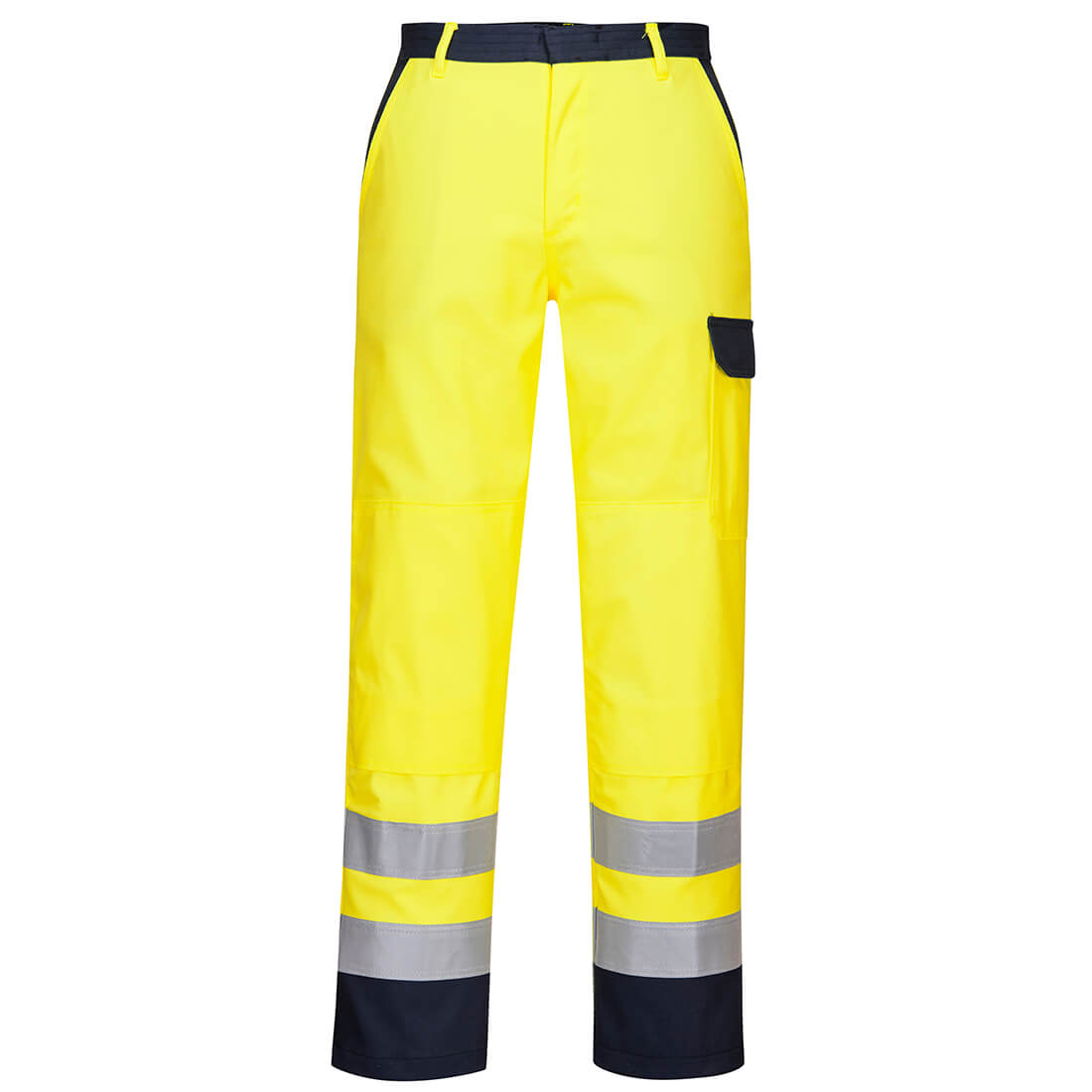 Schwer entflammbare und antistatische Warnhose Bizflame Work