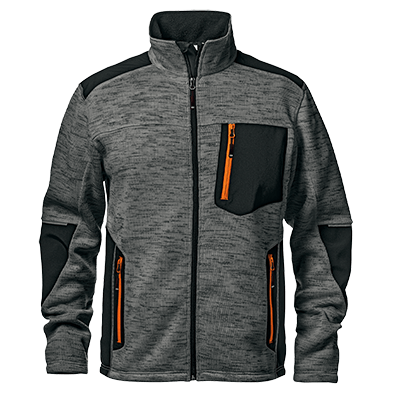Bluza FIGHTER, melanż szara