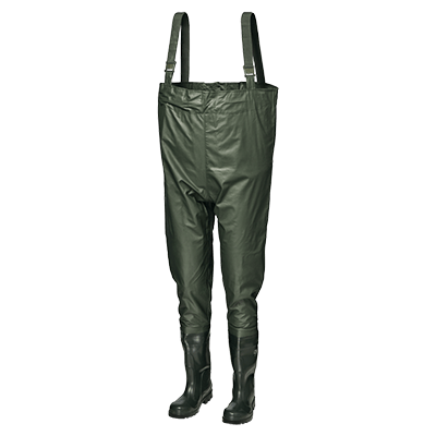 Warnschutz-Wathose, grün