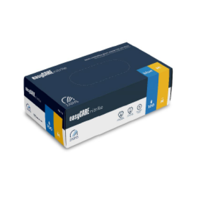 Nitrile glove EASYCARE (box of 100 pcs), light blue