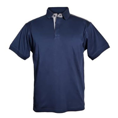Poloshirt mit kurzen Ärmeln Interlock GD, schwarz