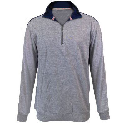 GD Sweatshirt mit Reißverschluss, schwarz