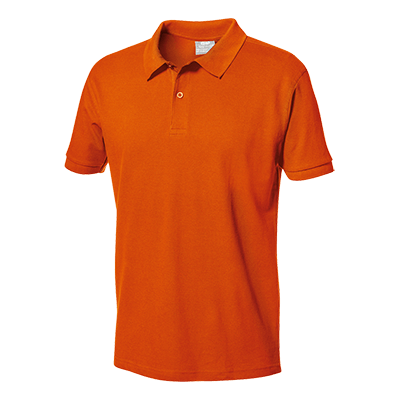 Poloshirt mit kurzen Ärmeln PIQUET, orange