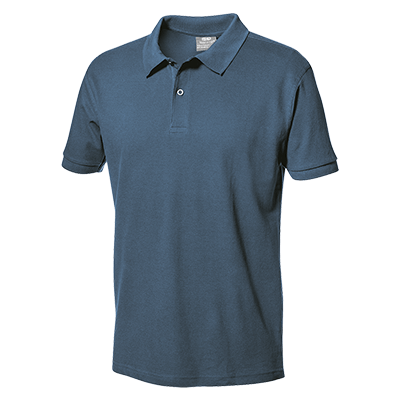 Poloshirt mit kurzen Ärmeln PIQUET, petrolblau
