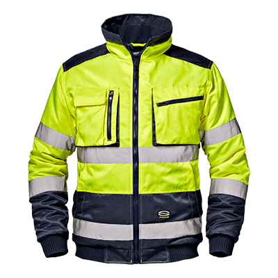 Bluza robocza MORGAN, ostrzegawcza żółta/niebieska