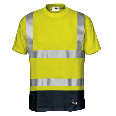 T-shirt MARILENE, high-visibility yellow-blue