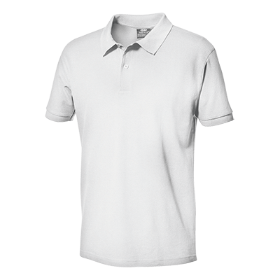 Poloshirt mit kurzen Ärmeln PIQUET, weiß