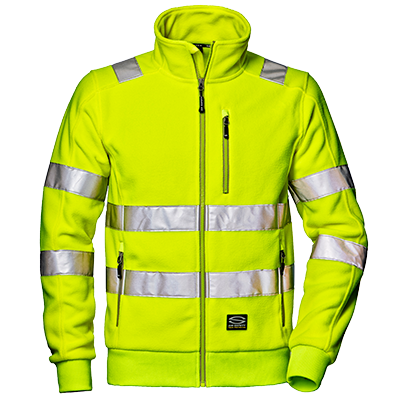 Bluza polarowa ostrzegawcza COMFORT, ostrzegawczy żółty