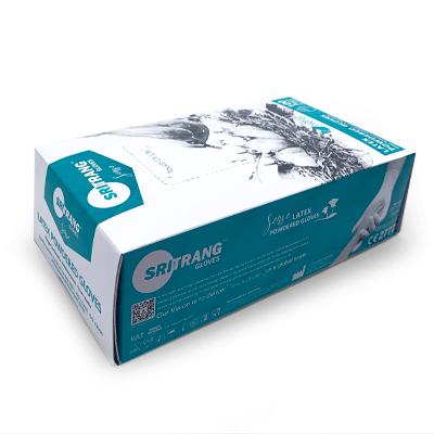 Glove SENSE powdered LX01 (100 PC), white