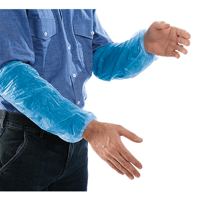 Ärmelschoner POLIETIL (Packung 100 Stk.), blau