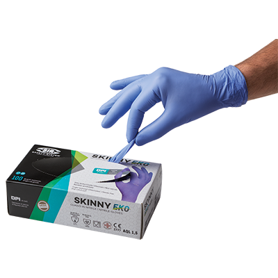 Glove SKINNY EKO (pack of 100 pcs.), lilac