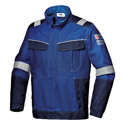 POLYTECH PLUS 2/2 work jacket, royal blue/blue