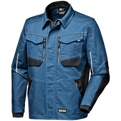 Arbeitsjacke STRETCH CANVAS, petrolblau