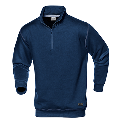 Bluza z kołnierzem zapinanym na zamek SIRFLEX, dunkelblau