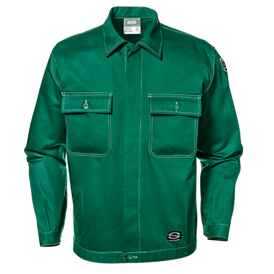 Short work jacket FUSTIAN, green