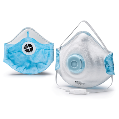 Premium respiratory half-mask FFP2 NR D with valve