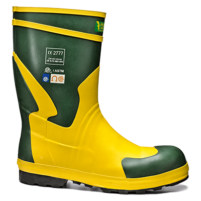 Dielektrische Schuhe 9726, gelb-grün