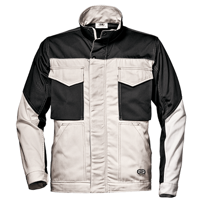 Arbeitsjacke kurz FUSION MASSAUA, weiß/anthrazit