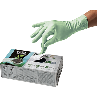 Glove BIO FLEX (pack of 100 pcs.), green