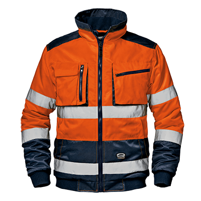 Bluza robocza MORGAN, ostrzegawcza pomarańczowa/niebieska