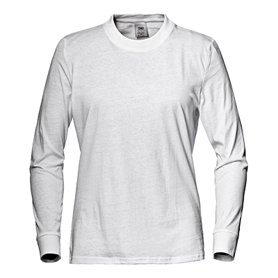 Women's long sleeve shirt SIRFLEX, white