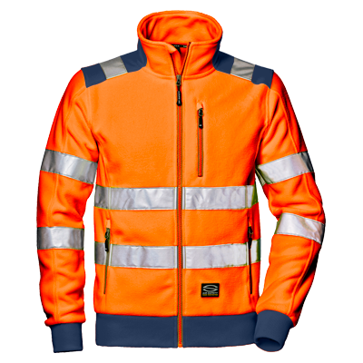 Bluza polarowa ostrzegawcza COMFORT, ostrzegawczy pomarańczowy/niebieski