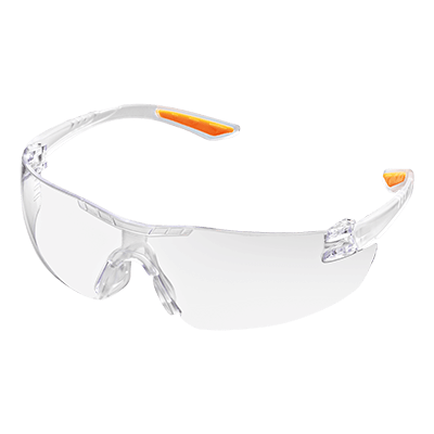 NEON safety glasses, clear lenses