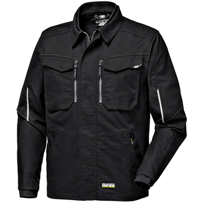 Arbeitsjacke STRETCH CANVAS, SCHWARZ